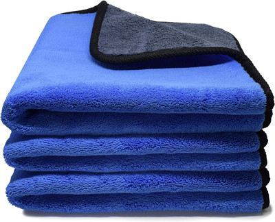 Caronix Microfiber Vehicle Washing  Cloth(Pack Of 3, 600 GSM)