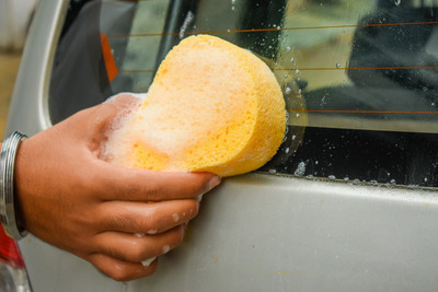 PITRADEV Microfiber Vehicle Washing  Sponge(Pack Of 1)