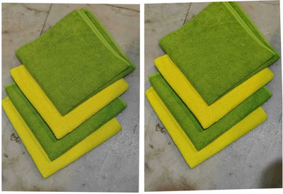ZEDFIBER Microfiber Vehicle Washing  Cloth(Pack Of 8, 350 GSM)