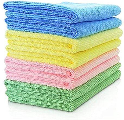 Hitvik Microfiber Vehicle Washing  Cloth(Pack Of 12, 300 GSM)