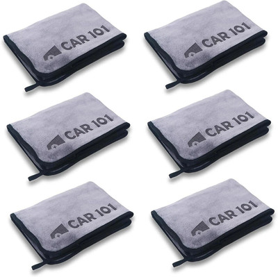 CAR101 Microfiber Vehicle Washing  Cloth(Pack Of 6, 500 GSM)