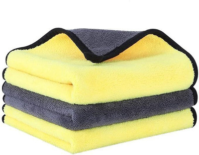 DURIGO SHOPPERS Polyester Vehicle Washing  Cloth(Pack Of 2, 400 GSM)