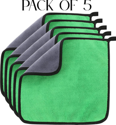 yarnova Microfiber Vehicle Washing  Cloth(Pack Of 5, 500 GSM)