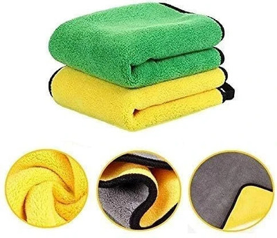 Maahixa Microfiber Vehicle Washing  Cloth(Pack Of 2, 600 GSM)