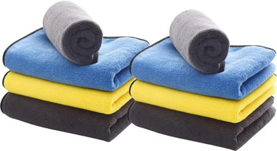 DEEPTI CHANDNA DESIGNSS Microfiber Vehicle Washing  Cloth(Pack Of 8, 600 GSM)