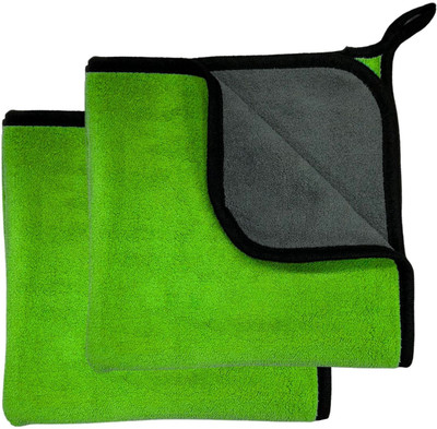 CRYSTALFRESH Microfiber Vehicle Washing  Cloth(Pack Of 2, 560 GSM)