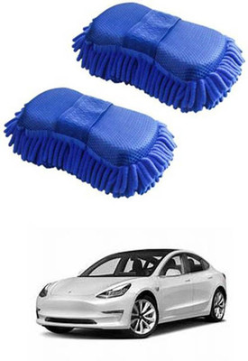 APICAL Microfiber Vehicle Washing  Sponge(Pack Of 2)