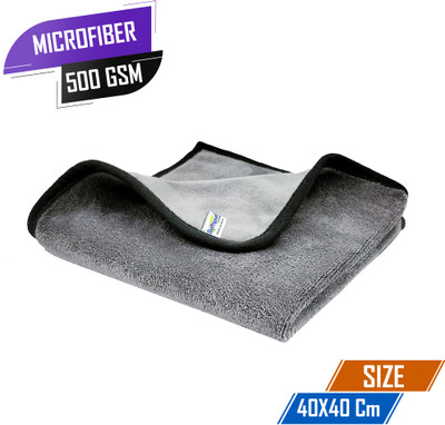 SOFTSPUN Microfiber Vehicle Washing  Cloth(Pack Of 1, 500 GSM)