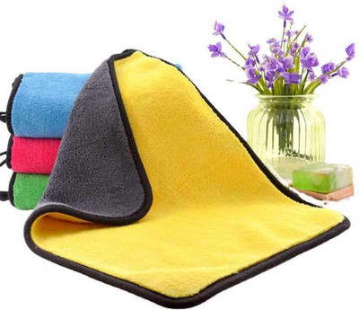 Trendzz Microfiber Vehicle Washing  Cloth(Pack Of 3, 600 GSM)