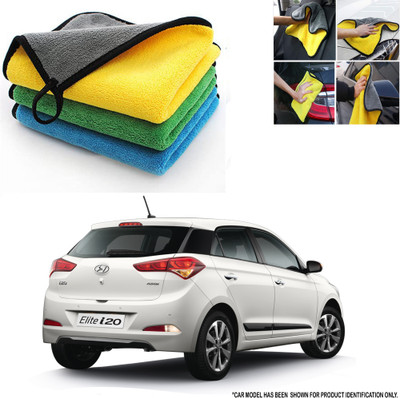 ROYAL AUTO MART Microfiber Vehicle Washing  Cloth(Pack Of 3, 500 GSM)