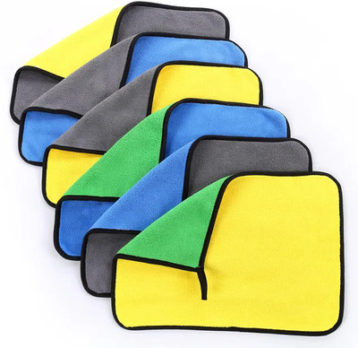 AD COLLECTION Microfiber Vehicle Washing  Cloth(Pack Of 6, 600 GSM)