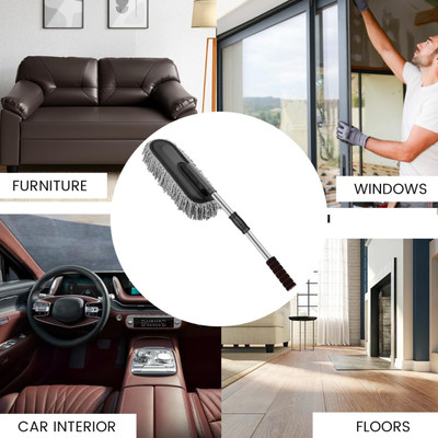 TECHEL Buy Microfiber Car Duster with Long Handle WRT20 Wet and Dry Duster