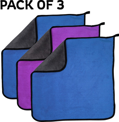 yarnova Microfiber Vehicle Washing  Cloth(Pack Of 3, 500 GSM)