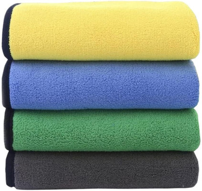 Neekshaa Microfiber Vehicle Washing  Cloth(Pack Of 4, 800 GSM)