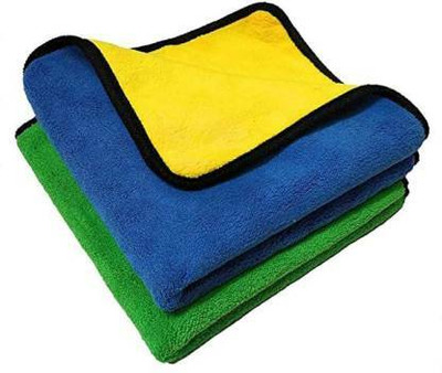 INSURE AUTOMOTIVE Microfiber Vehicle Washing  Cloth(Pack Of 2, 800 GSM)