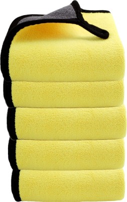 Euro Care Microfiber Vehicle Washing  Cloth(Pack Of 5, 600 GSM)