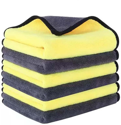WINKCART Microfiber Vehicle Washing  Cloth(Pack Of 6, 600 GSM)