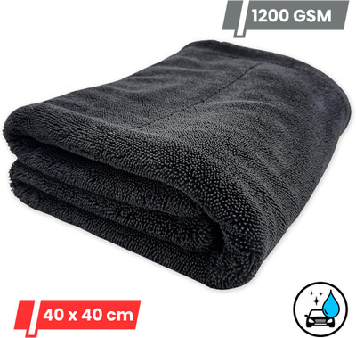 MICROSHINE Microfiber Vehicle Washing  Cloth(Pack Of 1, 1200 GSM)