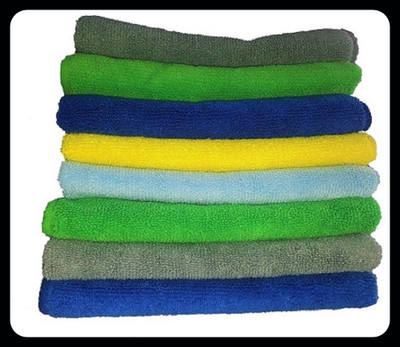kvhub Microfiber Vehicle Washing  Cloth(Pack Of 8)