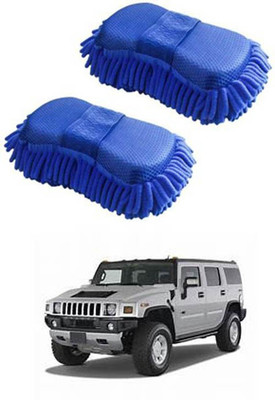 FKOK Microfiber Vehicle Washing  Sponge(Pack Of 2)
