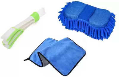 WINKCART Microfiber Vehicle Washing  Cloth(Pack Of 3, 600 GSM)