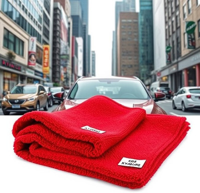 Kyara Care Microfiber Vehicle Washing  Cloth(Pack Of 2, 280 GSM)