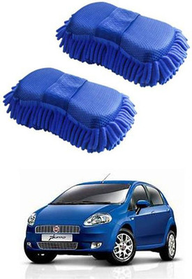 FKOK Microfiber Vehicle Washing  Sponge(Pack Of 2)