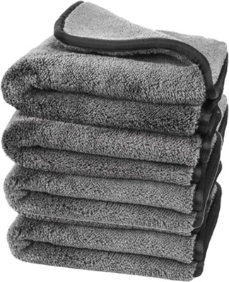 Caronix Microfiber Vehicle Washing  Cloth(Pack Of 4, 600 GSM)