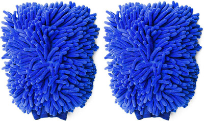 carempire Microfiber Vehicle Washing  Hand Glove(Pack Of 2)