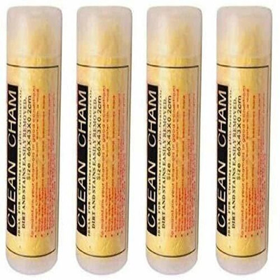 VACULACE Chamois Leather Vehicle Washing  Cloth(Pack Of 4)