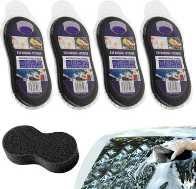 MAYCREATE Polyurethane Vehicle Washing  Sponge(Pack Of 4)