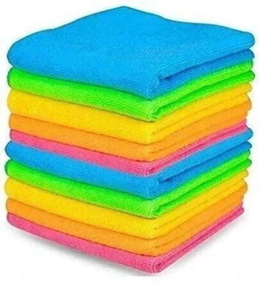 Sheen Microfiber Vehicle Washing  Cloth(Pack Of 10, 300 GSM)