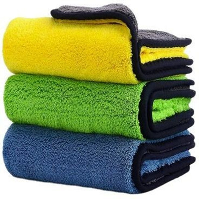 MAITRI ENTERPRISE Microfiber Vehicle Washing  Cloth(Pack Of 3, 500 GSM)