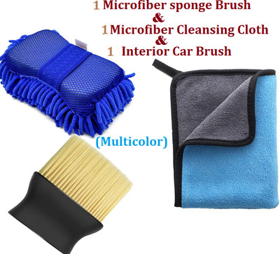 AirSoft Microfiber Vehicle Washing  Sponge(Pack Of 3)