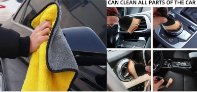 PITRADEV Microfiber Vehicle Washing  Cloth(Pack Of 6, 800 GSM)