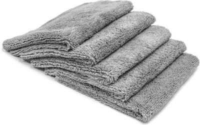 MOCKHE Microfiber Vehicle Washing  Cloth(Pack Of 5, 340 GSM)