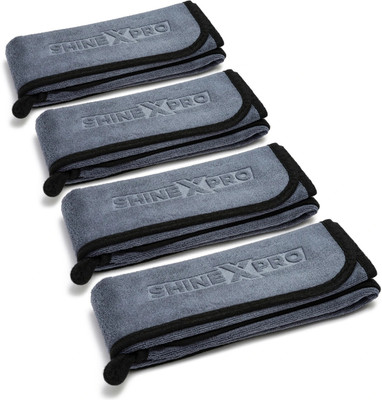 ShineXPro Microfiber Vehicle Washing  Cloth(Pack Of 4, 500 GSM)