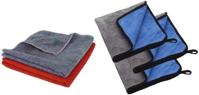 WINKCART Microfiber Vehicle Washing  Cloth(Pack Of 5, 600 GSM)