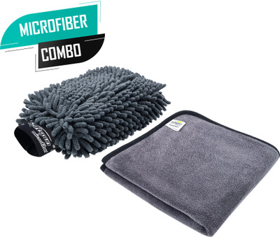 SOFTSPUN Microfiber Vehicle Washing  Cloth(Pack Of 2, 500 GSM)