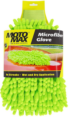Motomax Microfiber Vehicle Washing  Hand Glove(Pack Of 1, 1000 GSM)