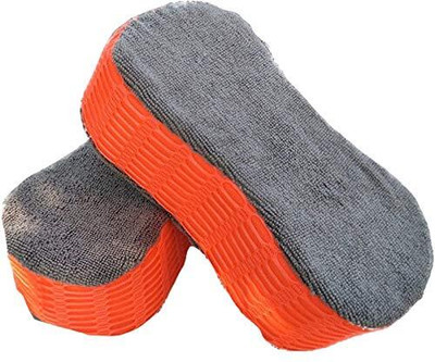 Besillia Microfiber Vehicle Washing  Sponge(Pack Of 2)