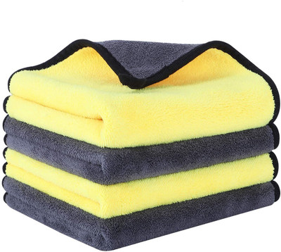 Favoto Microfiber Vehicle Washing  Cloth(Pack Of 4)