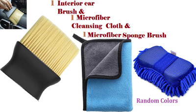 AirSoft Microfiber Vehicle Washing  Sponge(Pack Of 3)
