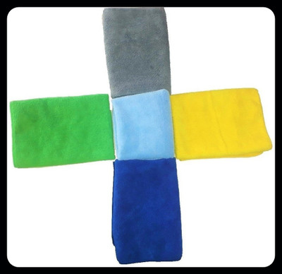 kvhub Microfiber Vehicle Washing  Cloth(Pack Of 5)