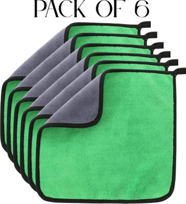 yarnova Microfiber Vehicle Washing  Cloth(Pack Of 6, 500 GSM)