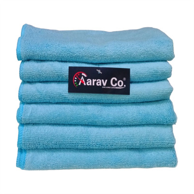 AARAV CO. Microfiber Vehicle Washing  Cloth(Pack Of 6, 300 GSM)
