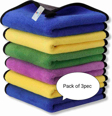 NIZARAM Microfiber Vehicle Washing  Washing Mitt Hand Glove(Pack Of 3, 600 GSM)