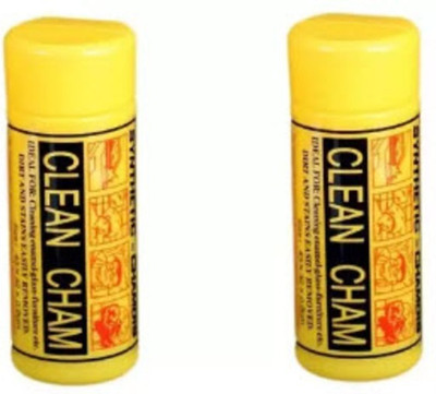 CLEAN CHAM Chamois Leather Vehicle Washing  Cloth(Pack Of 2)