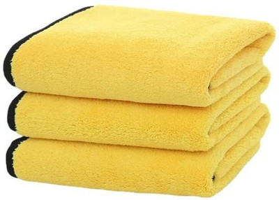 Manlu Microfiber Vehicle Washing  Cloth(Pack Of 3, 600 GSM)