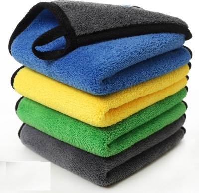 Caronix Microfiber Vehicle Washing  Cloth(Pack Of 4, 600 GSM)